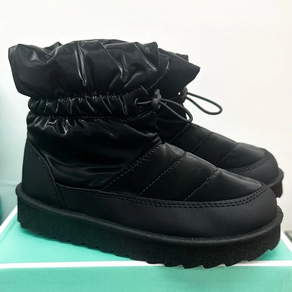 GIRLS Black Winter Snow/Rain Boots